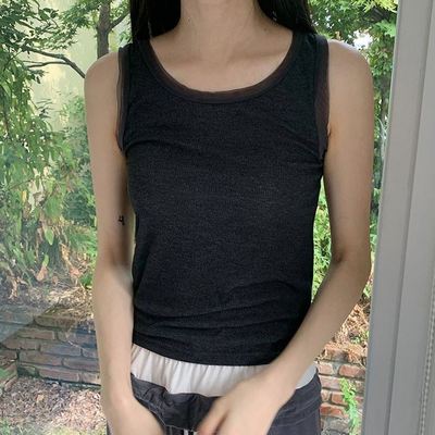 六0903韩国正品dailymarket-17126 背心区高档人气原宿秋季潮流