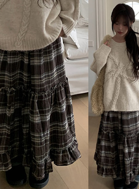 五1214韩国直邮an-yon-emore- 短中长裙5063087区正品浪漫冬款