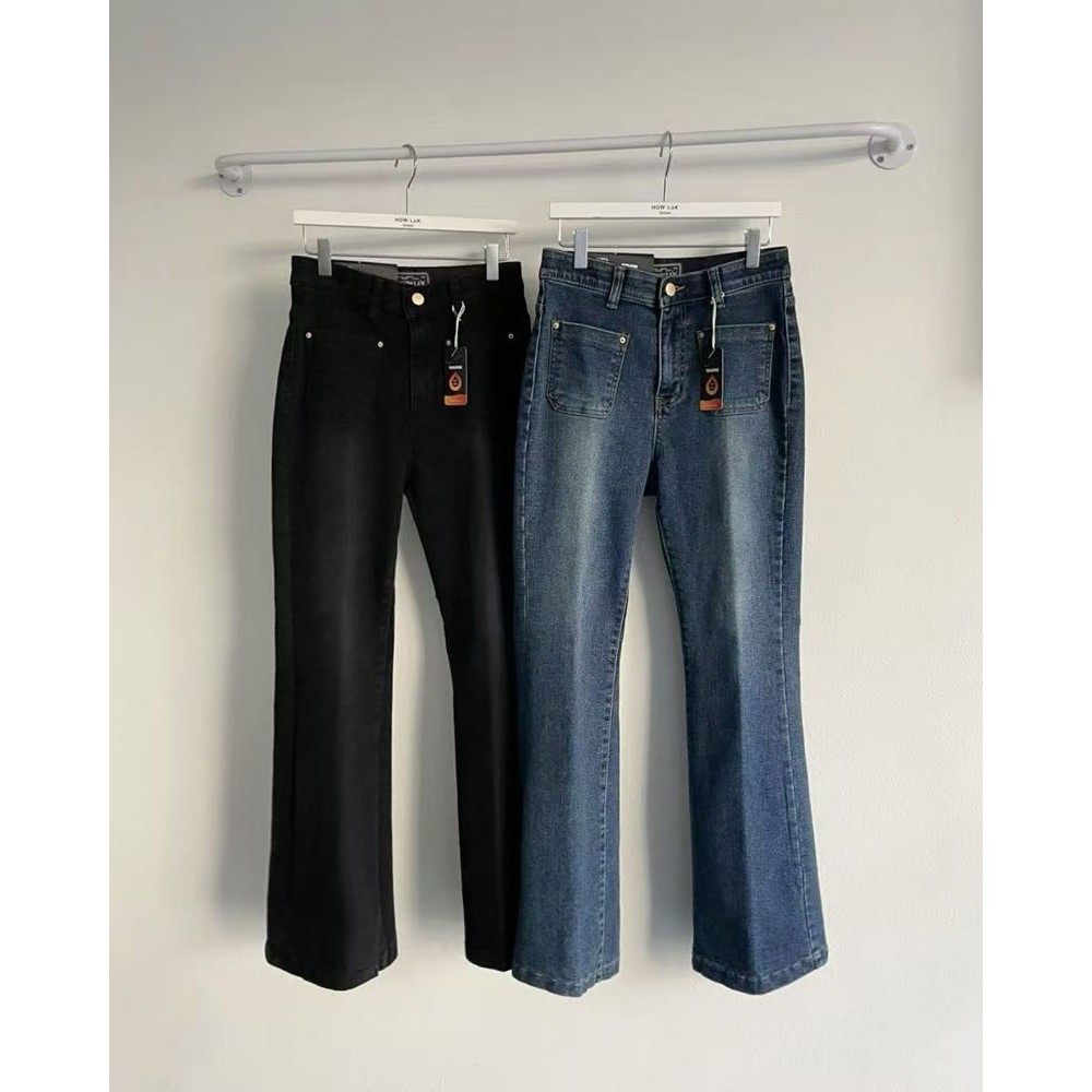 九1108韩国东大门运动牛仔裤区HowLuk-8692737浪漫秋冬原宿韩版