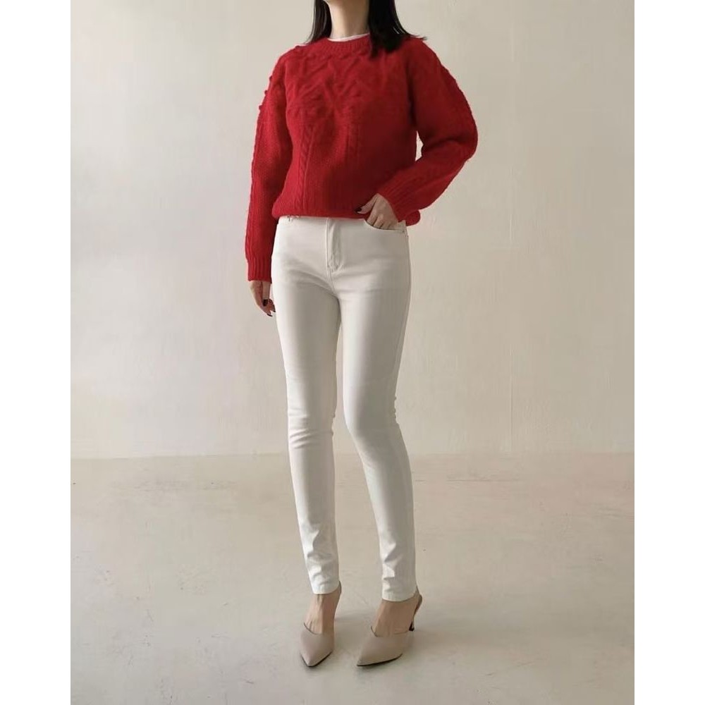 九1108韩国东大门休闲长裤区HowLuk-8692717纯色时装正品瑞丽冬款