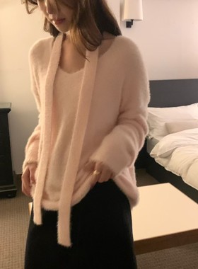 八1221韩国东大门运动户外针织衫区4549902冬季浪漫正品气质休闲