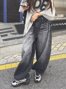 六0903韩国正品60821 牛仔裤区高端休闲简洁直邮别致人气复古秋季