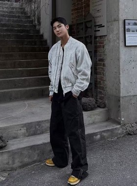 九0416韩国东大门男装夹克EMAR-8503673瑞丽纯色高端正品独特夏款