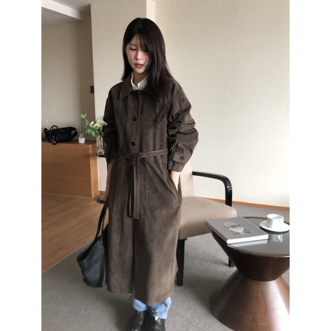 八1130韩国东大门运动瑜伽外套长款运动户外风衣热销区4510341