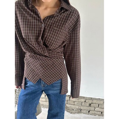 九0921韩国东大门衬衫-区VERANDA-8650164甜美简约秋冬洋气韩版