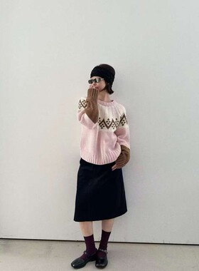 九1108韩国东大门毛衣区OLISEOUL-8692777直邮流行人气风格秋季