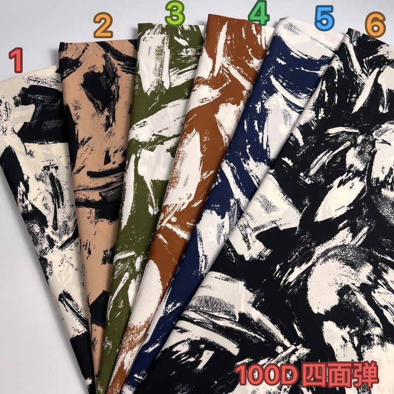 顺发纺织100D四面弹布料批发