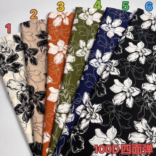 顺发纺织100D四面弹布料批发