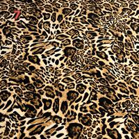 2024 Best-selling leopard print four-sided elastic fabric for spring and summer polyester women's shirt, set and dress clothing fabric thumbnail 7