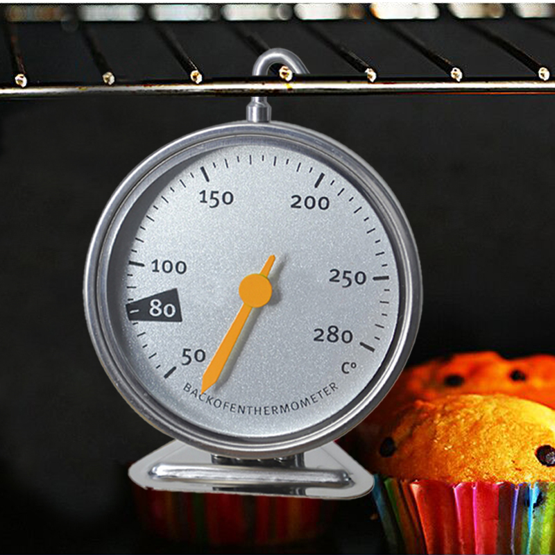 德福烤箱高精度温度表烤炉微波炉温度计不锈钢家用悬挂式耐高温