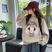 上衣初中生打底衫 女童秋装 大童休闲圆领长袖 儿童秋季 卫衣2026新款