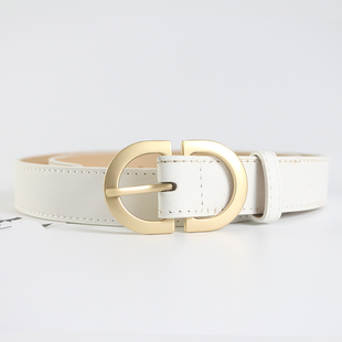皮带女士款装饰百搭白色牛仔裤细腰带2025新款设计感小众高级感