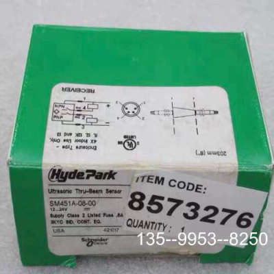 原装正品HydePark超声波传感器SM451A-08-00价格详谈