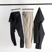 男高弹直筒休闲裤 城市通勤风2025夏季 全压胶户外防风速干长裤 9317