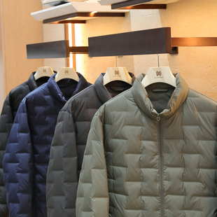 高性价比2025秋冬新款男士户外保暖全压胶工艺立领羽绒服外套1679