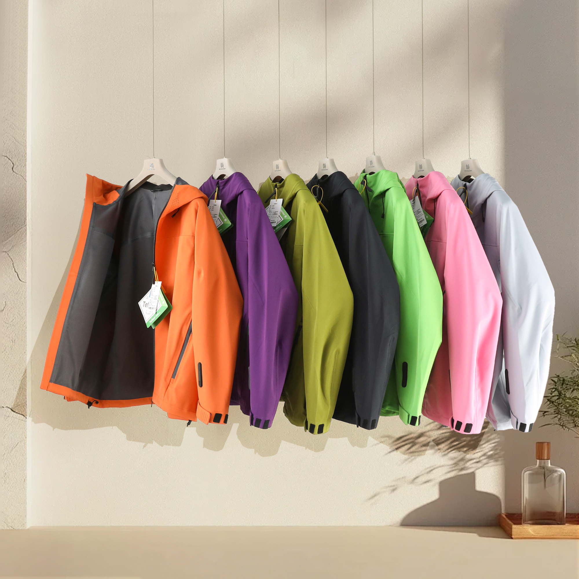 2025早春新款男轻奢户外运动休闲高品质软壳冲锋三防夹克外套9841