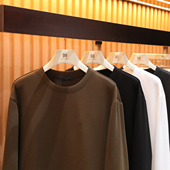 男内搭打底衫 意式 奢华2025秋冬新款 莫代尔混纺空气层圆领卫衣9292