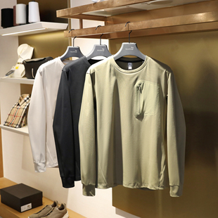 户外运动休闲速干长袖 城市机能风2025秋季 新款 男士 T恤1263 打底衫
