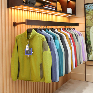 2025秋冬新款情侣款户外保暖摇粒绒冲锋衣内胆针织抓绒衣外套1752