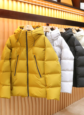 2025冬季新款男保暖石墨烯发热黑科技户外三防连帽羽绒服外套1637