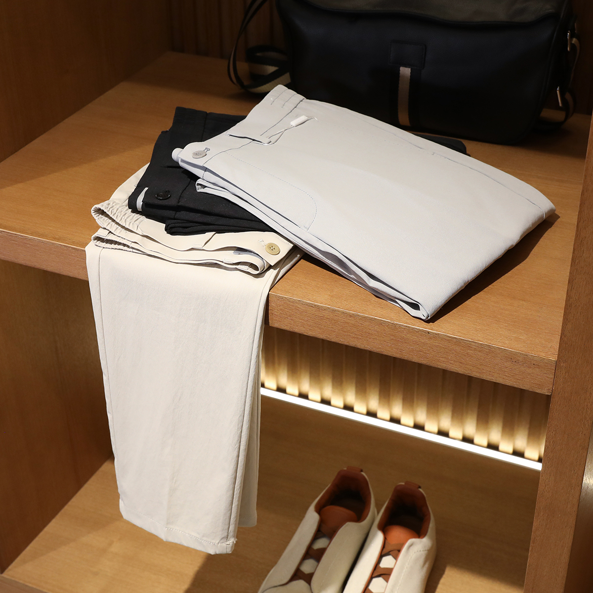 2024春夏季新款男士商务休闲薄款凉感长裤易打理免烫小西裤子9067