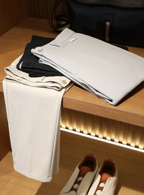 2024春夏季新款男士商务休闲薄款凉感长裤易打理免烫小西裤子9067