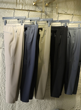 轻量保暖2025春秋冬时尚户外弹力软壳裤男防风防水加绒休闲裤8328