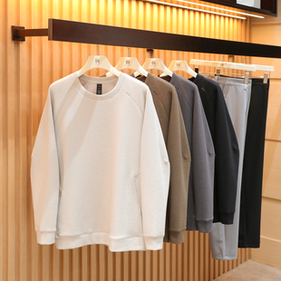 2025秋冬季 男士 城市户外运动休闲叠穿打底长袖 圆领卫衣潮1455 新款