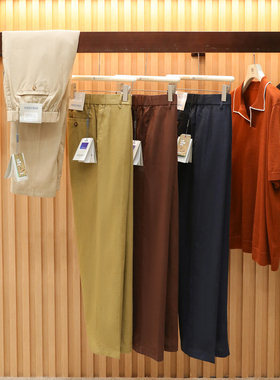 意式奢华2026春季新款高端老钱风纯天然凉感天丝混纺亚麻裤男2115