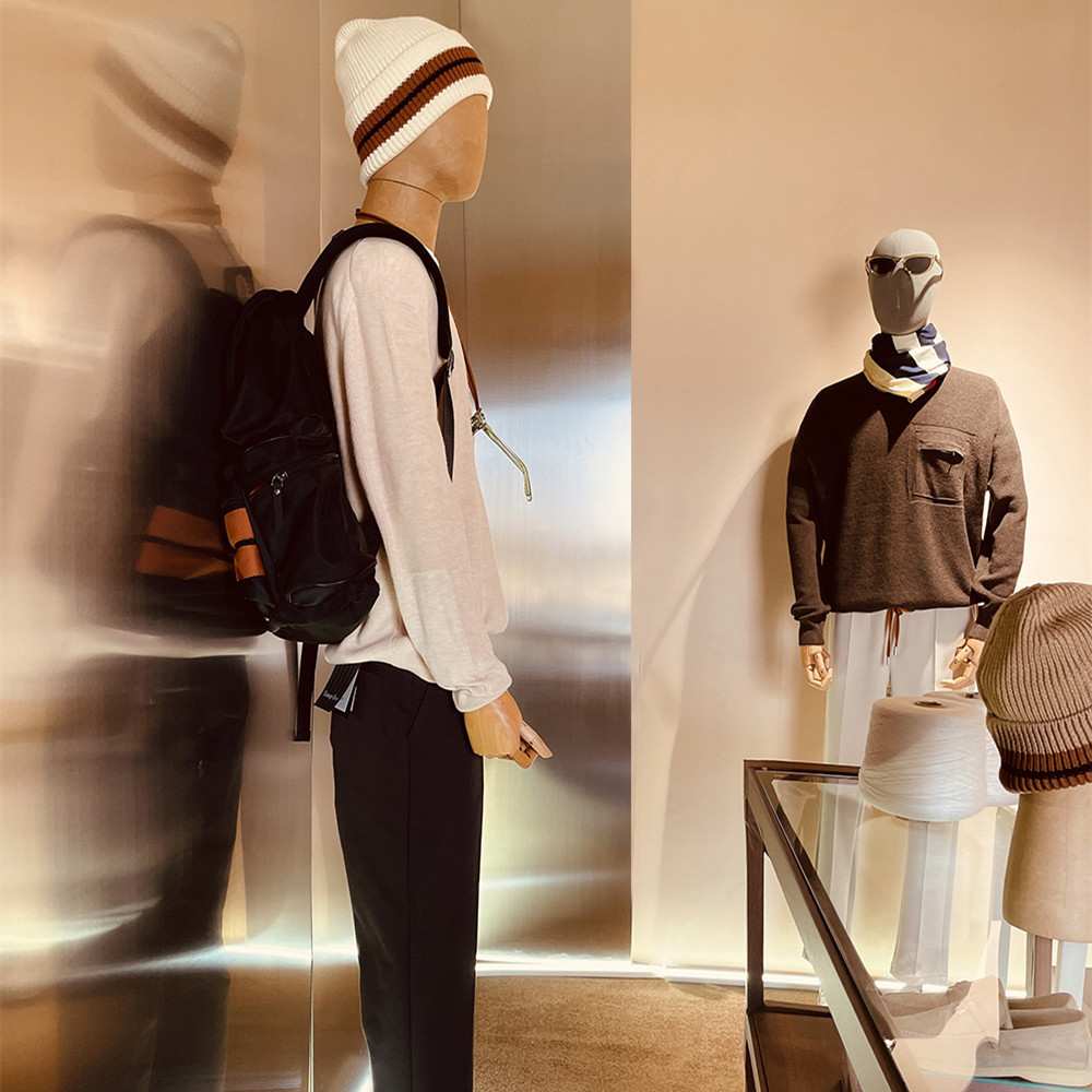 意式奢华2024秋冬新款男高端羊毛桑蚕丝混纺叠穿打底针织毛衣9519