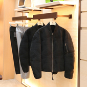 2025秋冬新款 棉麻提花混纺棒球领90白鸭绒羽绒服1710 男国潮新中式