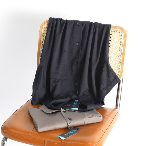 Coolmax凉感科技夏季短袖衬衫男士商务休闲透气速干半袖衬衣9025