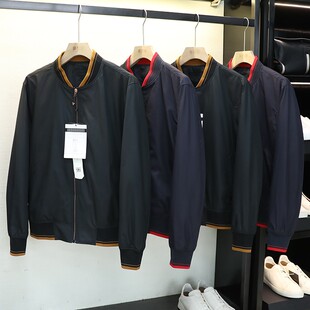 清仓不退换意大利面料春季 潮流撞色棒球领夹克外套7128 男时尚