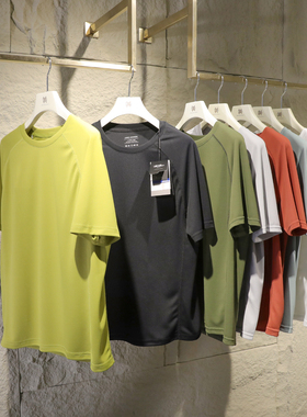 2025夏季新款男士机能户外运动跑步健身吸湿速干透气短袖T恤1144