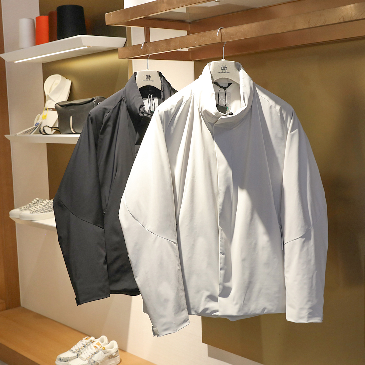 城市机能风2024秋冬季新款男运动户外休闲轻薄立领三防羽绒服9678