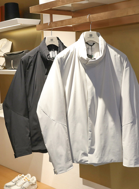 城市机能风2024秋冬季新款男运动户外休闲轻薄立领三防羽绒服9678