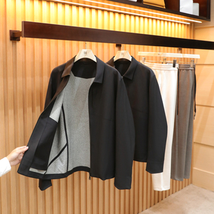 DF-in3D羽绒2025秋冬季机能商务风加绒三防翻领夹克外套1594