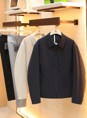 2025秋冬季新款男商务休闲轻量型户外全压胶三防翻领鹅绒夹克1655