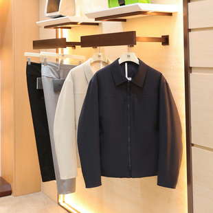 2025秋冬季 男商务休闲轻量型户外全压胶三防翻领鹅绒夹克1655 新款