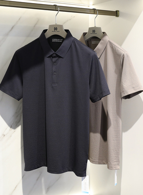 Coolmax凉感科技夏新款男商务休闲透气速干短袖T恤抗皱polo衫9023