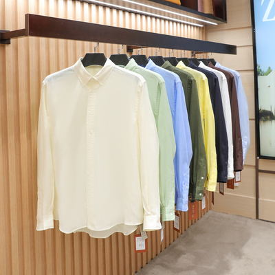 意式奢华老钱风2026春季新款男高端100%天然亚麻叠穿长袖衬衫2080