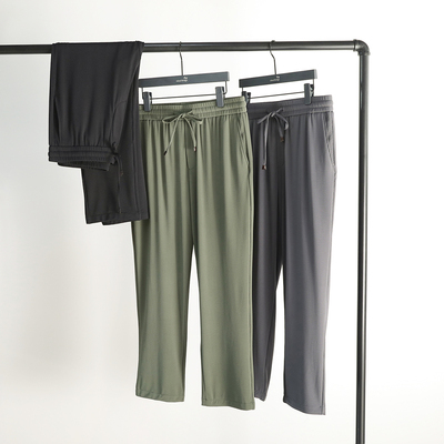 2024夏季新款男士泡泡纱高弹长裤城市户外通勤透气薄款休闲裤9114