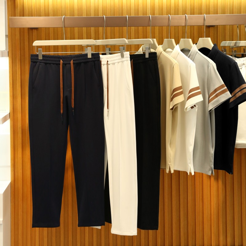 意式奢华2025春秋季新款都市通勤男士户外休闲裤弹力运动卫裤9085