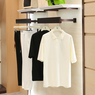POLO衫 国潮极简风2025夏季 商务休闲纯色针织翻领短袖 新款 1250 男士