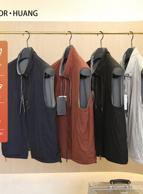 双面穿马甲2023早秋新款时尚背心男轻型弹力立领无袖坎肩马夹7753