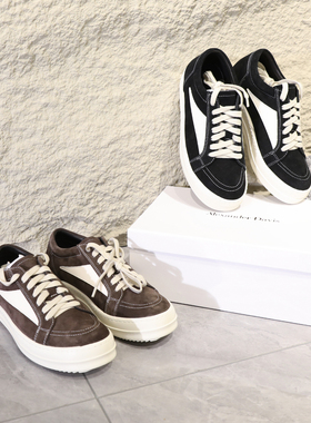 美式奢潮早春新款潮流真皮休闲鞋男士高端反绒牛皮板鞋运动鞋8729