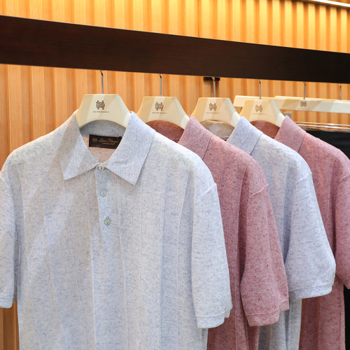 意式奢华2025夏季新款高端气质老钱风亚麻混纺针织短袖POLO衫1231