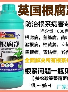 英国进口根腐净根腐病猝倒根肿立枯病土传病烂根死苗黄叶土壤杀菌
