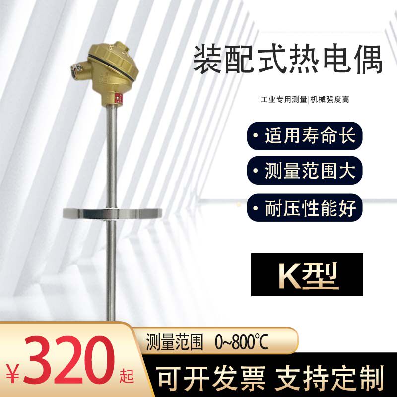 上海装配式热电偶双支不锈钢dn25
