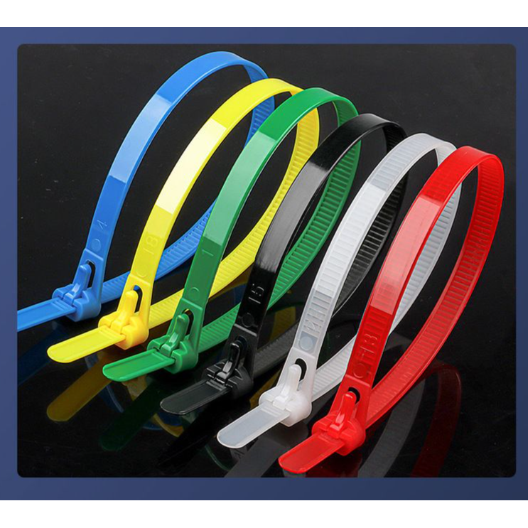 活扣尼龙扎带可拆卸扎带条扎口袋耐高温加宽超宽绳子可松式卡扣